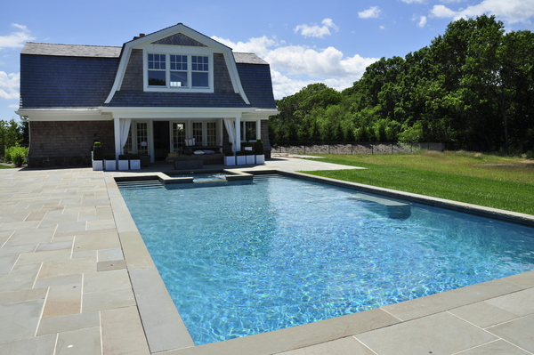 The Hampton Designer Showhouse's pool house on Scuttle Hole Road in Bridgehampton.