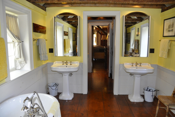 The master bathroom inside the Howell Homestead in Westhampton Beach. MICHELLE TRAURING