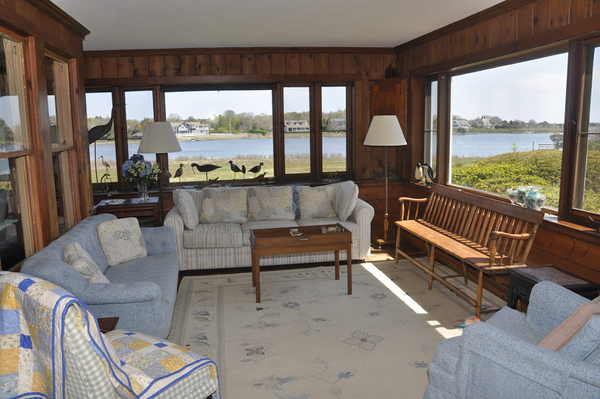 Inside "Kemah," with views overlooking Quantuck Bay in Westhampton Beach. MICHELLE TRAURING