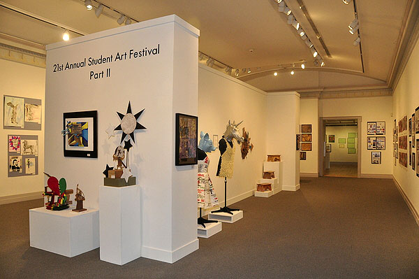 Scenes from the 21st annual "Student Art Festival Part II" at Guild Hall in East Hampton. MICHELLE TRAURING
