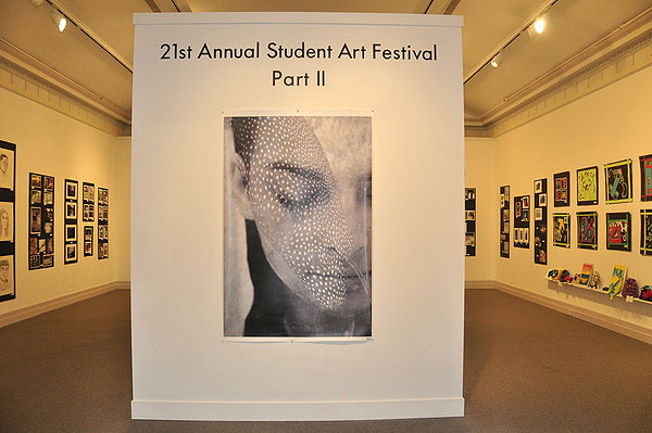 Scenes from the 21st annual "Student Art Festival Part II" at Guild Hall in East Hampton. MICHELLE TRAURING