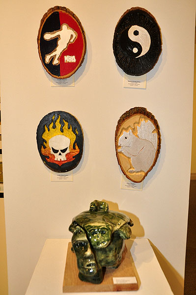 Scenes from the 21st annual "Student Art Festival Part II" at Guild Hall in East Hampton. MICHELLE TRAURING