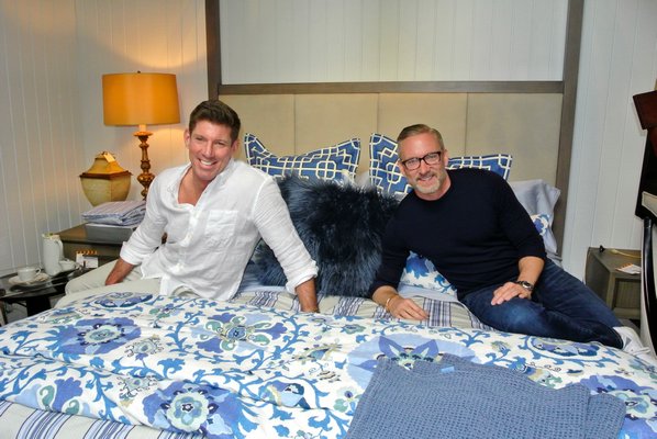 Michael S. Murray and Tim Croneberger in the Rachael Ray cottage at the ARF Designer Show House.  DANA SHAW