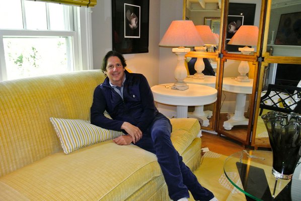Jeff Lincoln in his room at the ARF Designer Show House. DANA SHAW