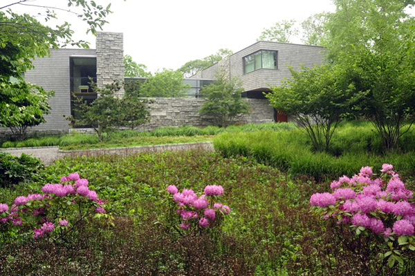 Daniel Chung & Alexandra Alger's East Hampton garden was featured on the "Landscape Pleasures: Down the Garden Path" tour last weekend. MICHELLE TRAURING