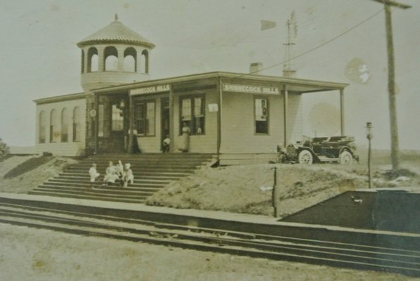 The Shinnecock Hills train station in the early 1900s.