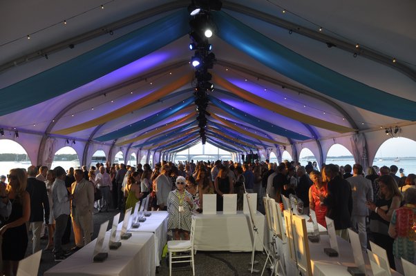 Bay Street Theater hosted its 24th annual summer gala, "Believe," on Saturday night on The Long Wharf in Sag Harbor. MICHELLE TRAURING