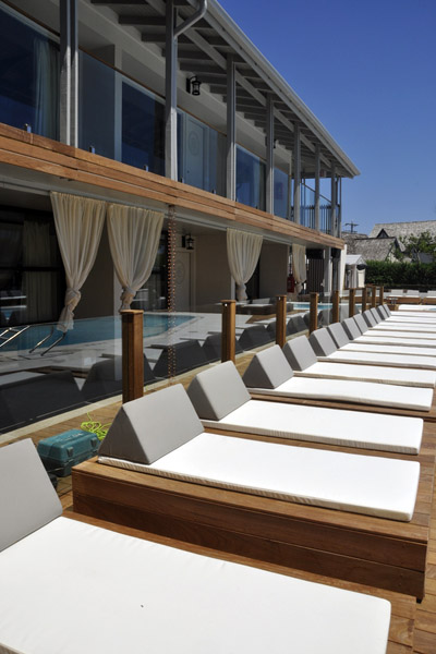 The Montauk Beach House features 120 cabana beds. MICHELLE TRAURING