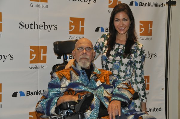 Chuck Close and Eve Xanthopoulos. MICHELLE TRAURING