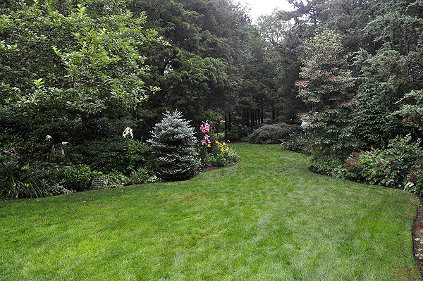 Scenes from Fred and Monica Meyer's garden in Remsenburg during a tour last summer. MICHELLE TRAURING