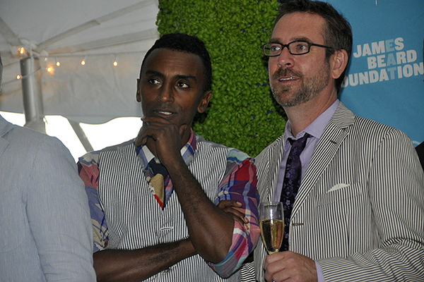 Marcus Samuelsson and Ted Allen. MICHELLE TRAURING