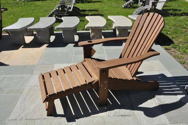 East End Outdoor Supply in East Quogue offers a variety of outdoor furniture, including this retractable Adirondack chair for $279.