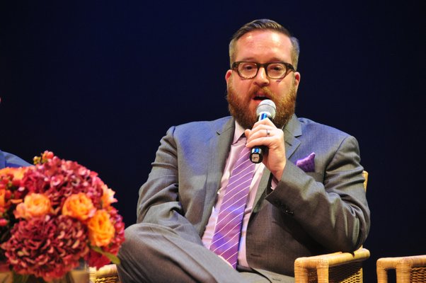Michael Cyril Creighton discusses his role in "Spotlight." MICHELLE TRAURING