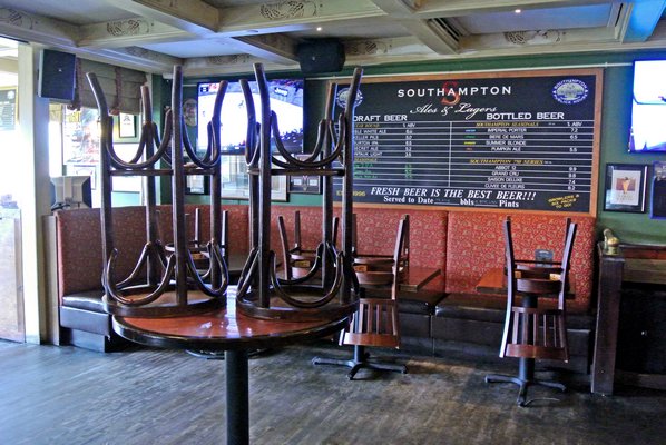 The Southampton Publick House closed on Sunday but will reopen in the former Drivers Seat Restaurant on Jobs Lane.  DANA SHAW