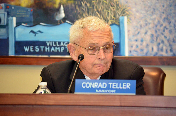 Westhampton Beach Village Mayor Conrad Teller. ERIN MCKINLEY