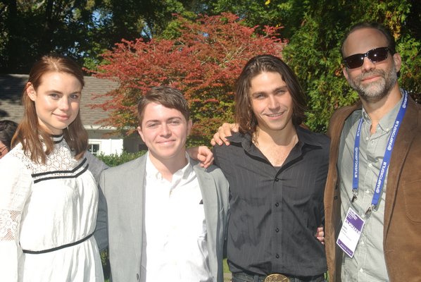 October 15 -- Lucy Fry, Dylan Blue, Logan Huffman and Joseph Castelo attended the Hamptons International Film Festival.