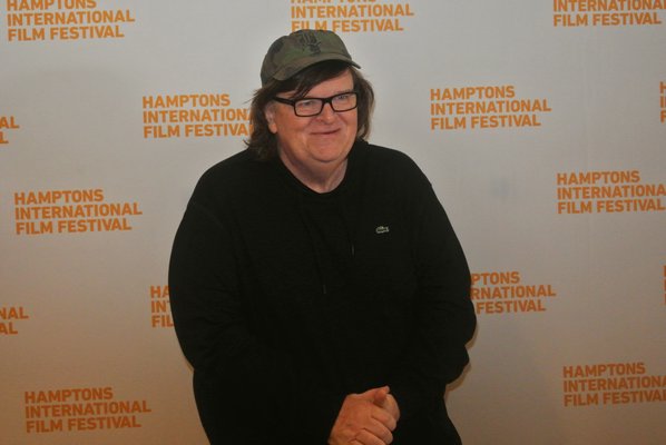 October 15 -- Michael Moore participated in "A Conversation With ..." at Bay Street Theater in Sag Harbor, as part of the Hamptons International Film Festival.