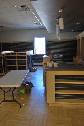 The gift shop at Stony Brook Southampton has been cleared out.