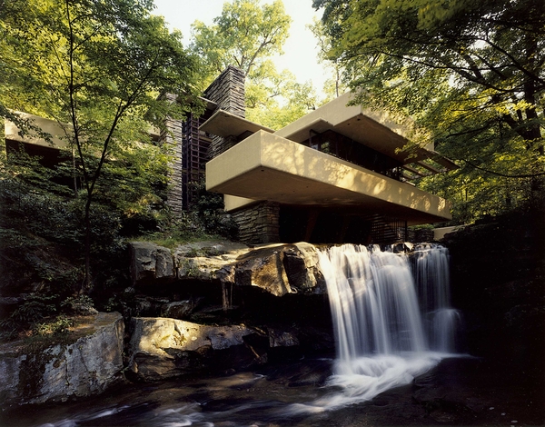 Fallingwater by Frank Lloyd Wright.