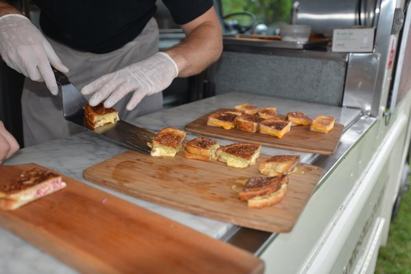 The Morris Grilled Cheese Truck was serving three different kinds of grilled cheese. ALEX GOETZFRIED