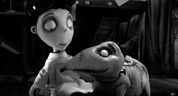 A still from "Frankenweenie," the opening day family film.