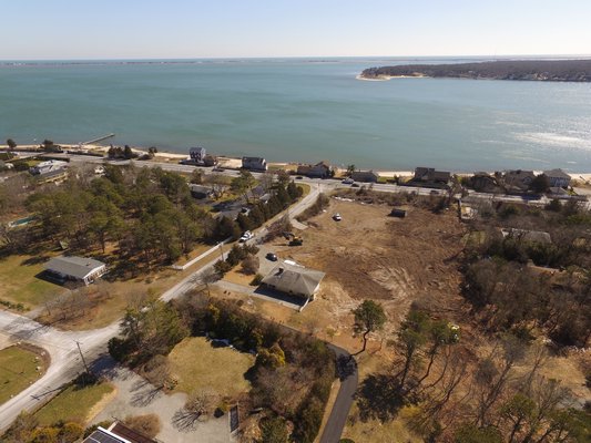 1 Oceanview Road in Hampton Bays is the subject of an architectural design contest. COURTESY MARC CHIFFERT