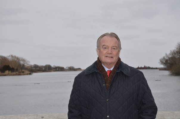 Southampton Village Mayor Michael Irving said sewers need to be brought back onto the table for discussion to assist with improving the health of Lake Agawam. GREG WEHNER
