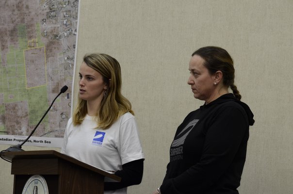 Colleen Henn and Carolyn Munaco, both of the Surfrider Foundation, said they support a ban on plastic straws and polystyrene products. GREG WEHNER