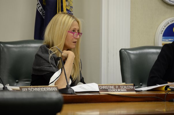 Southampton Town Board member Christine Scalera said she supported the ban on plastic straws and polystyrene products. GREG WEHNER