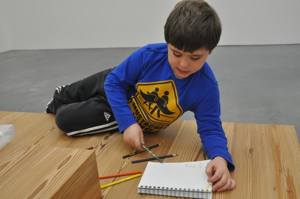 J.P. Carrello draws. MICHELLE TRAURING