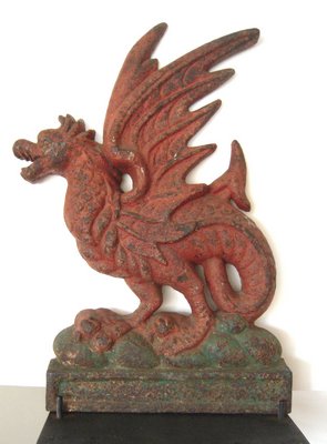 Andrew Spindler Antiques will bring signature pieces like this large 19th century painted cast iron Griffin. COURTESY EAST HAMPTON HISTORICAL SOCIETY