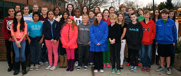 Singing in the HMEA Chorus were Kelly Marie Fisher, Olivia Nichols, Dylan Pappas, Kasia Rus, Willow Mercer, Julie Ordonez, Hope Brindle, and Trevon Jenkins.