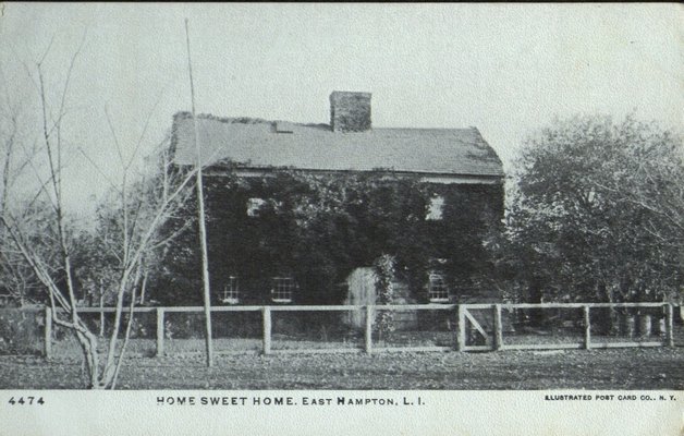 A postcard of Home Sweet Home. HARVEY GINSBERG POSTCARD COLLECTION