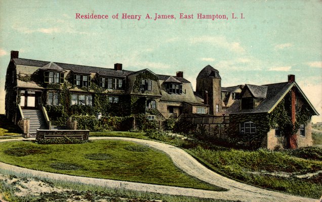 Postcards were often made of impressive homes or mansions in the Hamptons during the Gilded Age. COURTESY GARY LAWRANCE