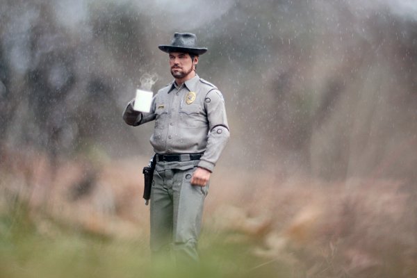 An example of Oliver Peterson's toy photography.  OLIVER PETERSON