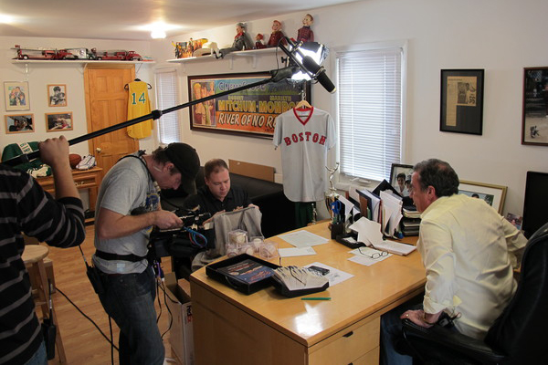 On the set of "All Star Dealers." COURTESY DARREN RUSSEK