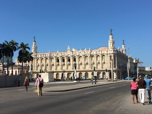 Havana's 1838 Gran Teatro which houses the ballet company and opera house, Baroque. ANNE SURCHIN