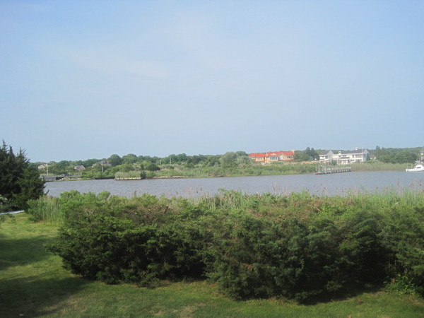 Remsenburg home with a bay view.