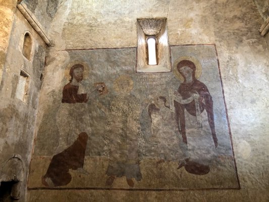 Restored fresco at Dadivank.  ANNE SURCHIN