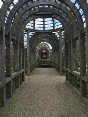The Arundel Castle garden structures were constructed with hefty English oak beams, MARSHALL WATSON