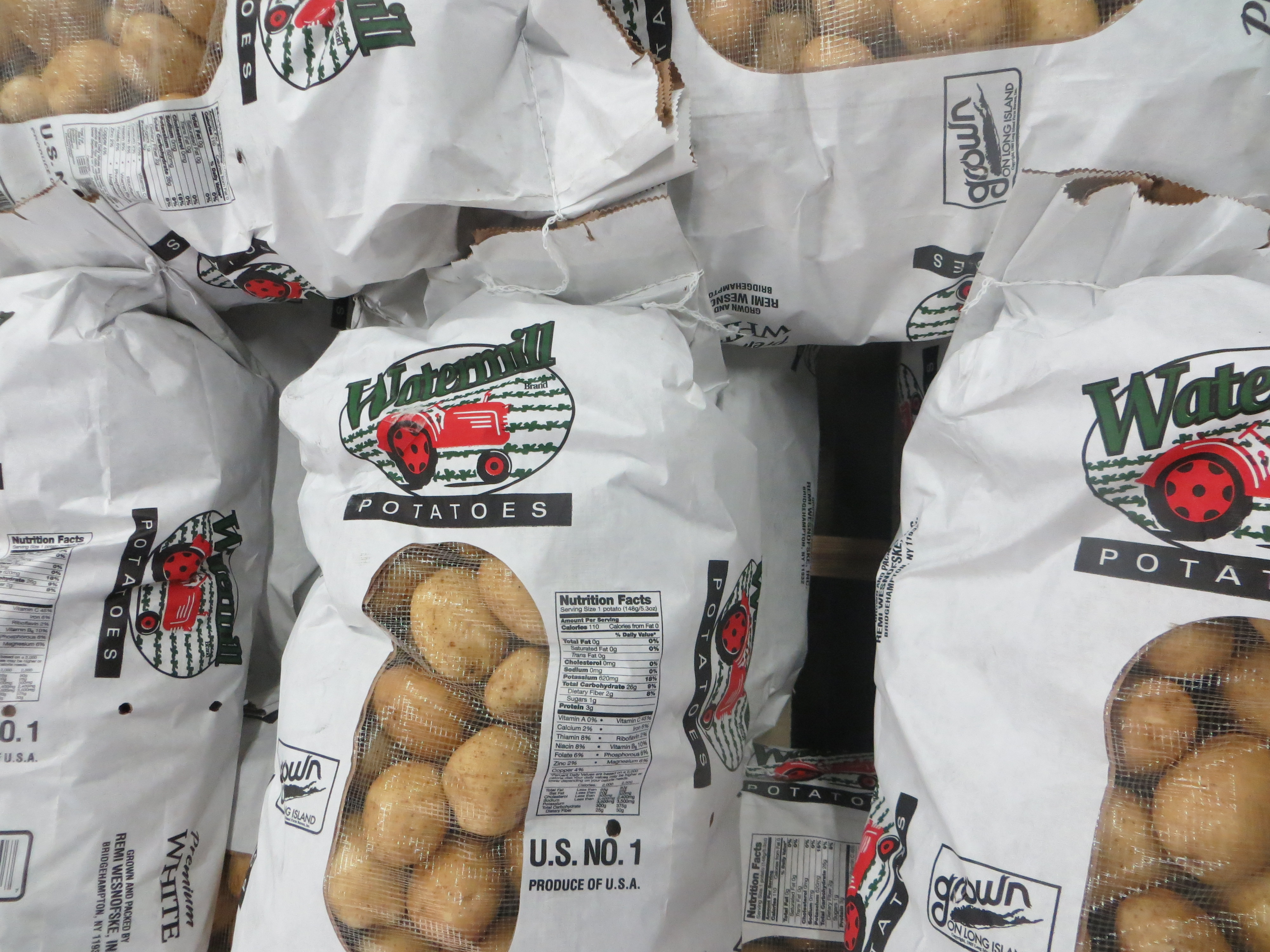 The Wesnofske farm in Bridgehampton grows potatoes for wholesale distribution. ALEXANDRA TALTY