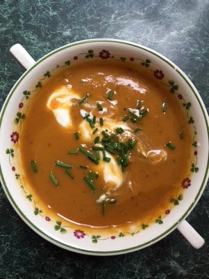 Spicy roasted butternut squash soup JANEEN SARLIN