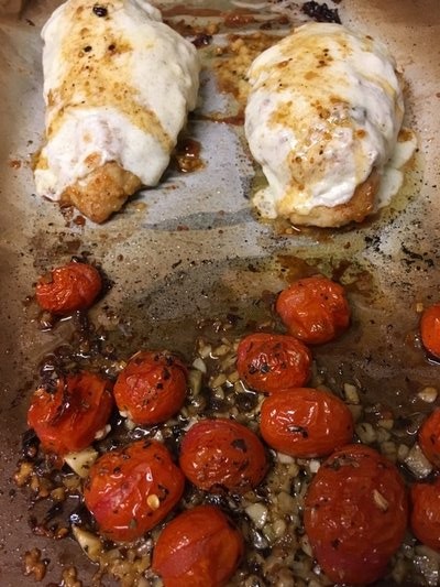 New chicken Parmesan right out of the oven. BY JANEEN SARLIN