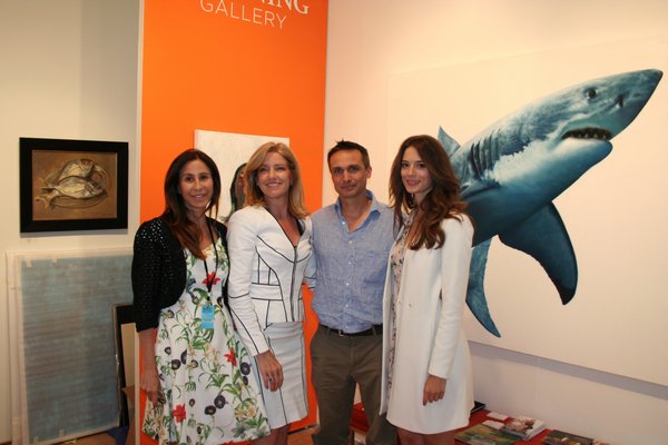 Sarah Conway, Laura Grenning, Marc D'Alessio and Tina D'Alessio at Market Art + Design's VIP Preview on Thursday night. Jack Sullivan
