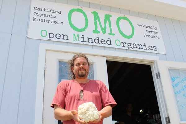 Farmer Dave Falkowski of Open Minded Organics.  ALEXANDRA TALTY