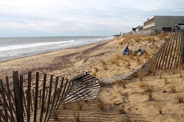 The Army Corps of Engineers is returning to Montauk to rebuild ocean beach damaged by storm earlier this year. KYRIL BROMLEY