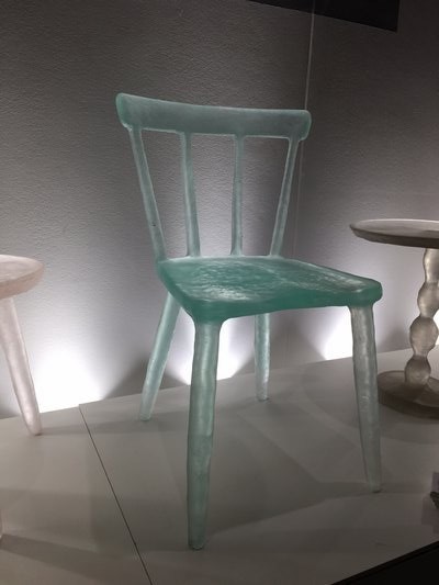 Recycled plastic outdoor chairs - flintstone pastels, a millennial favorite. MARSHALL WATSON