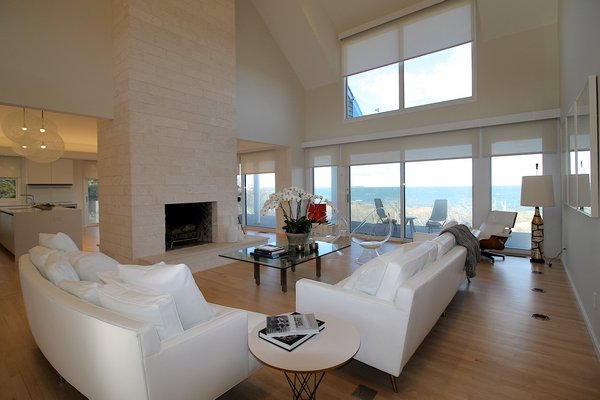 White rooms welcome views of the bay from every perspective. KYRIL BROMLEY