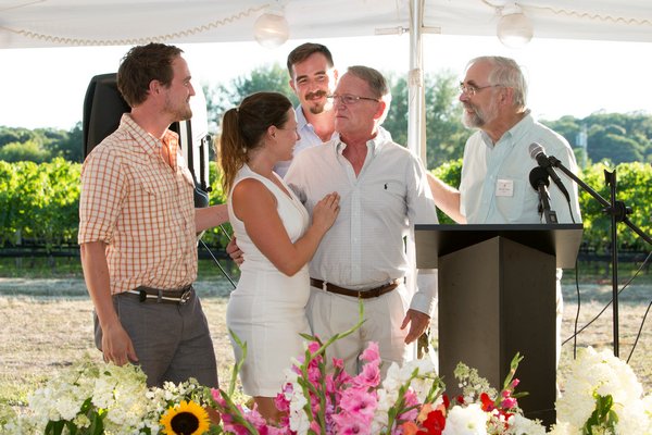 Rusty, Lauren, Brewster and Russell McCall, and John v.H. Halsey. PHILL LEHANS