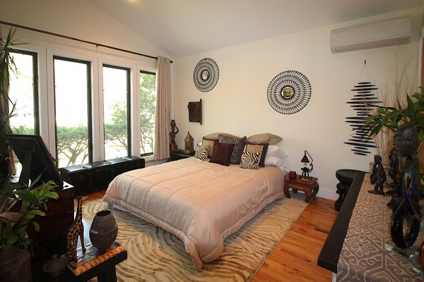 The African-themed spare room is a favorite with weekend guests, Mr. Nguyen said. KYRIL BROMLEY